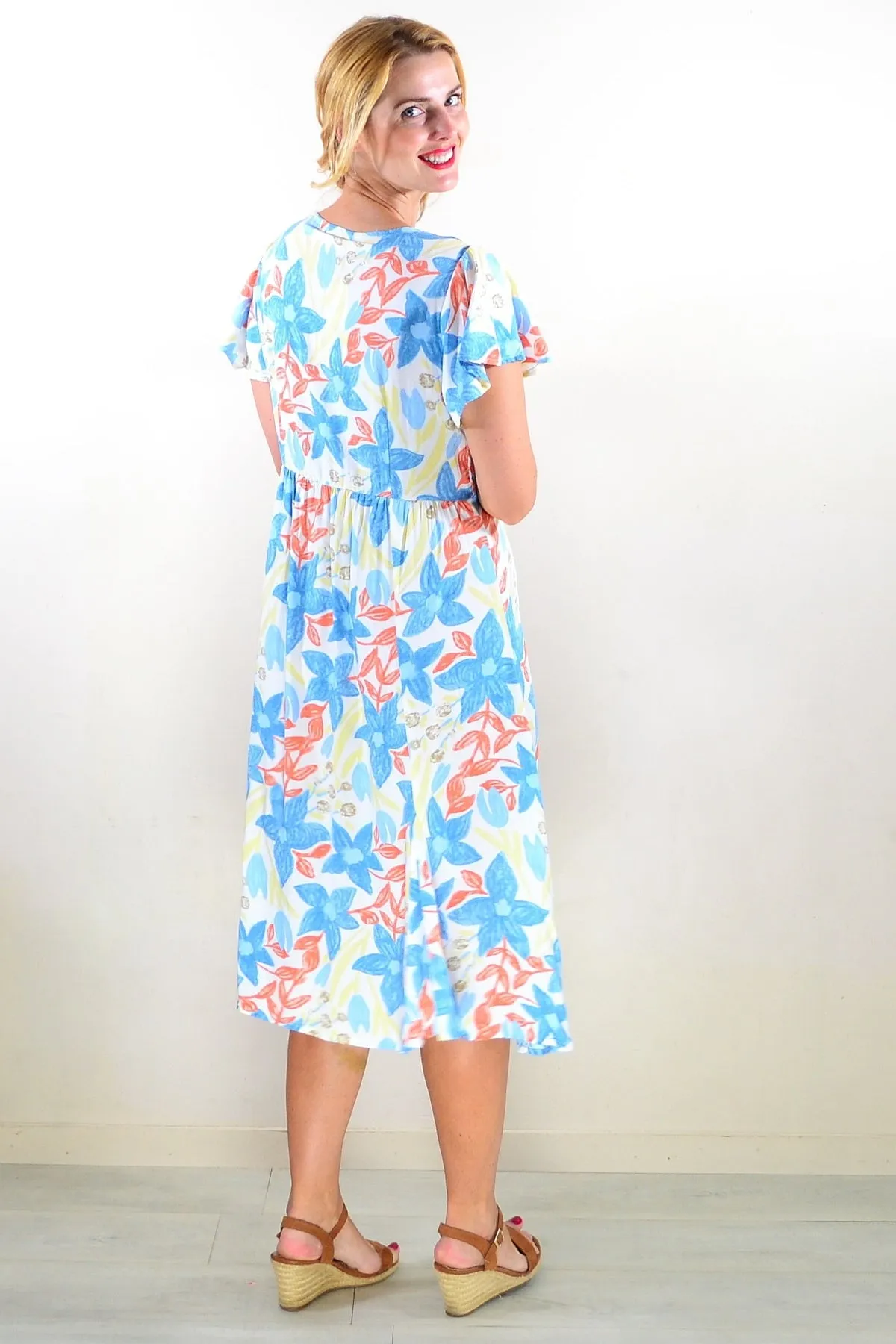 Soft Garden Floral Tunic Dress