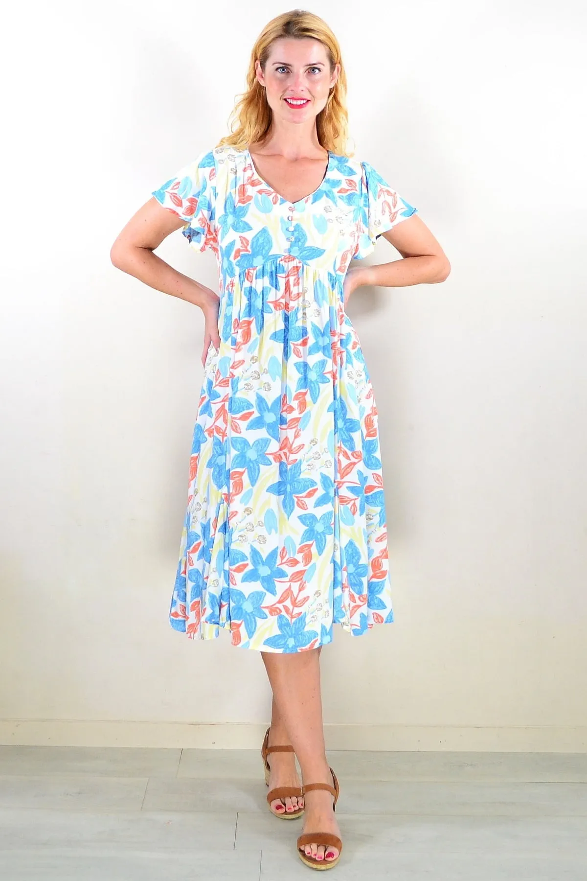 Soft Garden Floral Tunic Dress