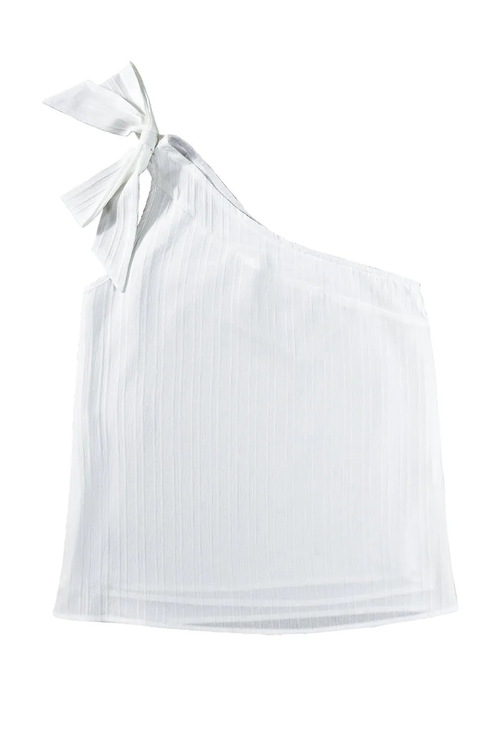Solid Color Asymmetrical Knot Textured Sleeveless Shirt | Effortlessly Chic & Oh-So Sexy 😏🔥