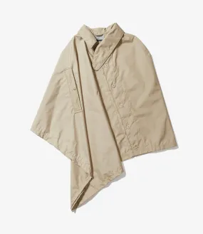 Tent Cape - Khaki Nylon 3 Layer Cloth