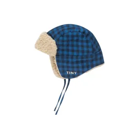 Tiny Cottons - Vichy chapka hat - blue / navy