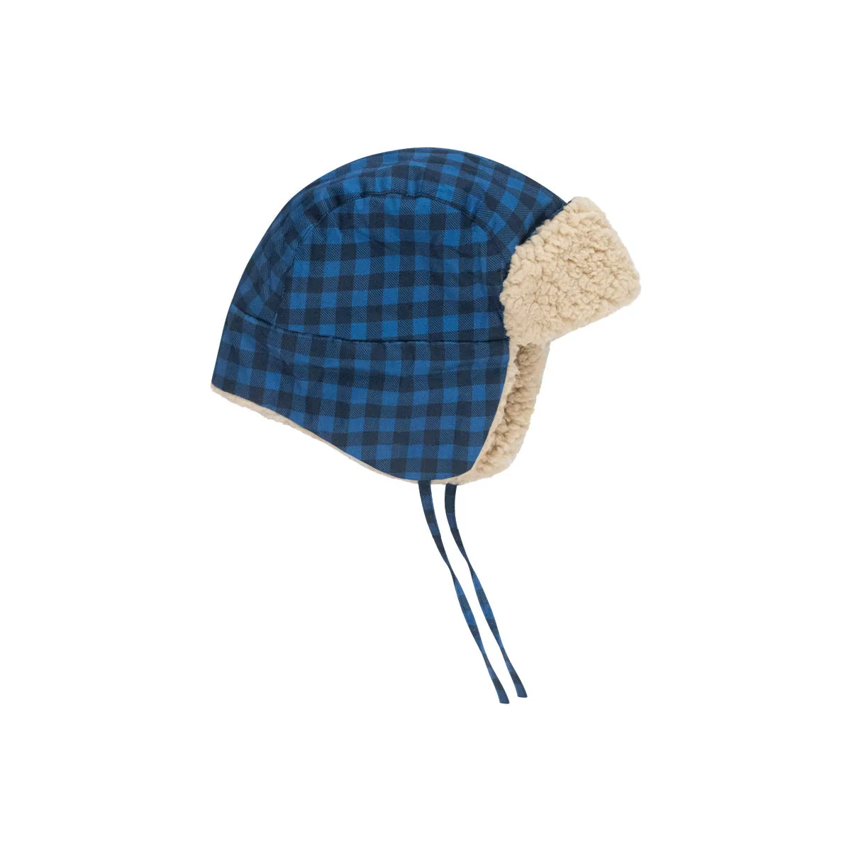 Tiny Cottons - Vichy chapka hat - blue / navy