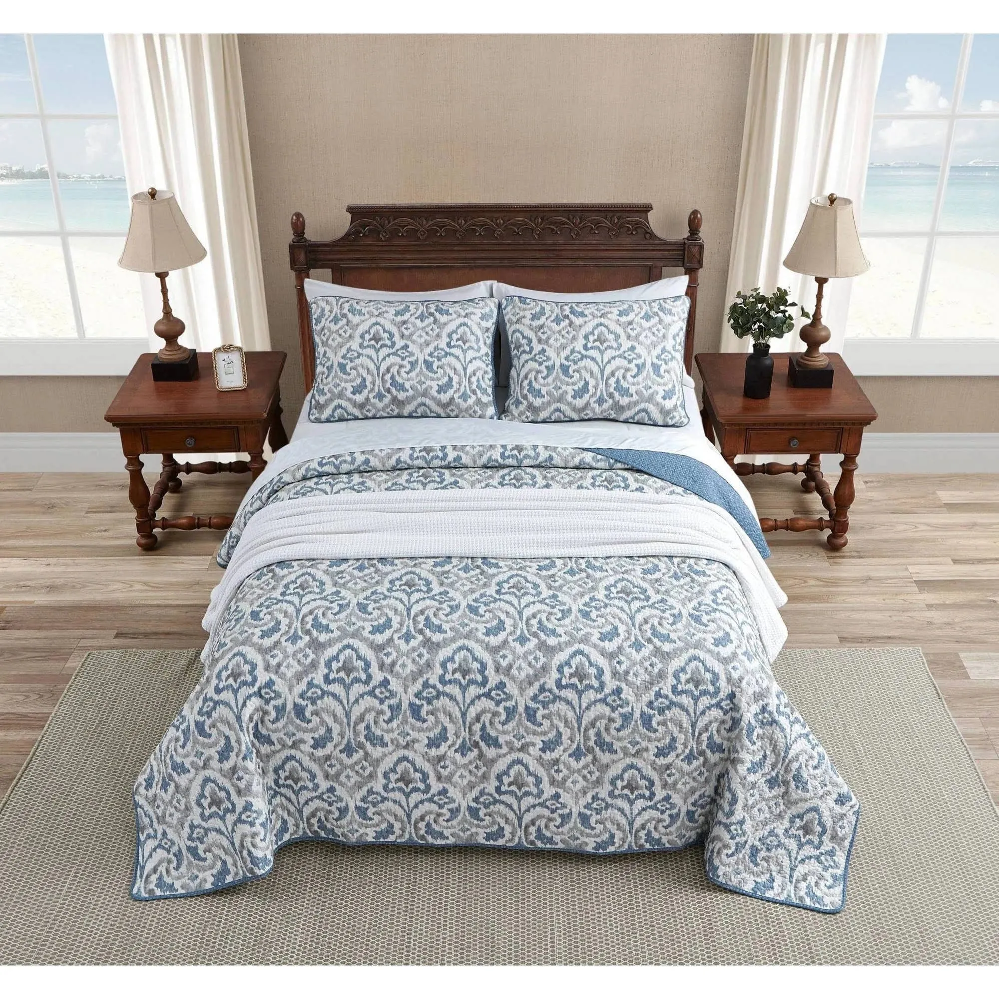 TOMMY BAHAMA - Cape Verde 3-Piece Full/Queen Quilt Set