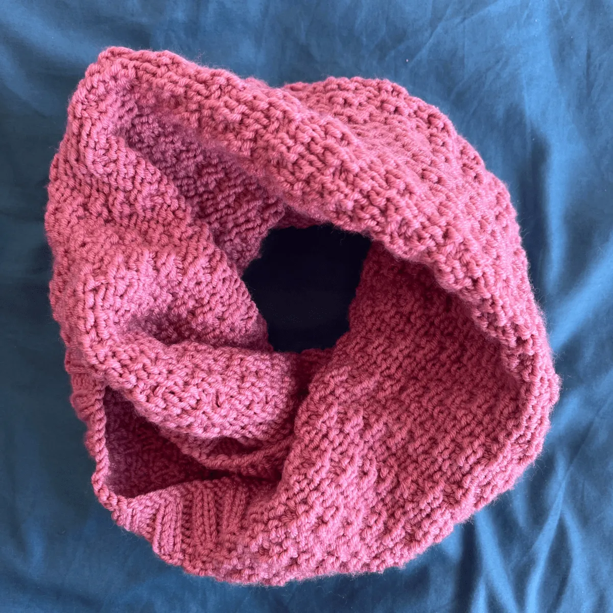 Trendy Merino Wool Balaclava with Twist and Patterned Design