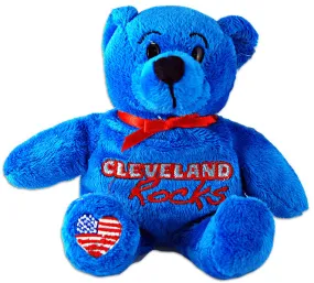 TYCL1 Plush Bear Beanie Cleveland Symbols Blue