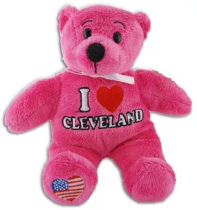 TYCL2 Plush Bear Beanie Cleveland Symbols Pink