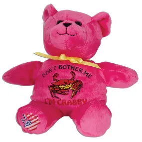TYCR9 Plush Bear Beanie I'm Crabby PINK