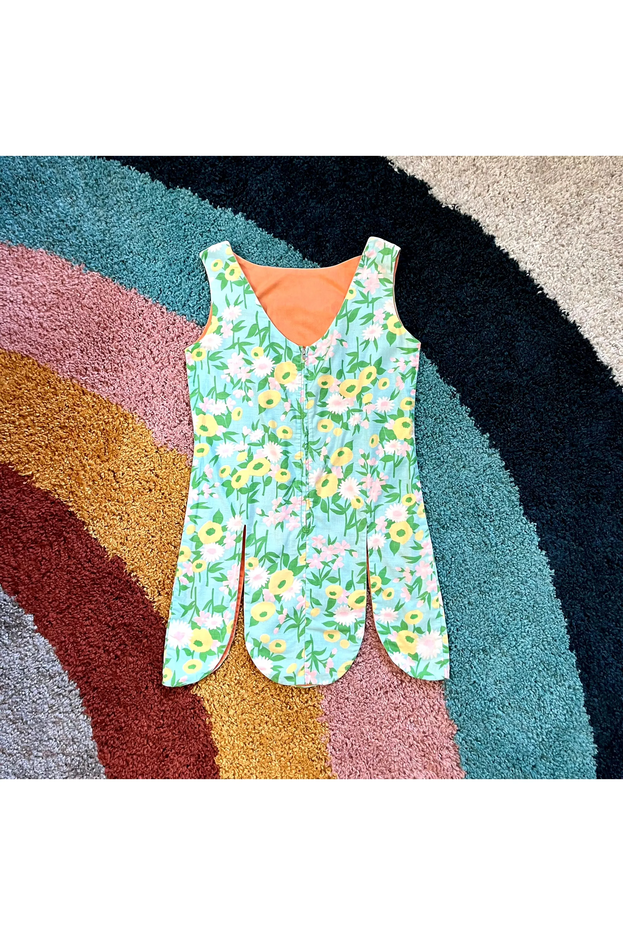 Vintage 60’s OOAK Flower Power 2-Piece Set