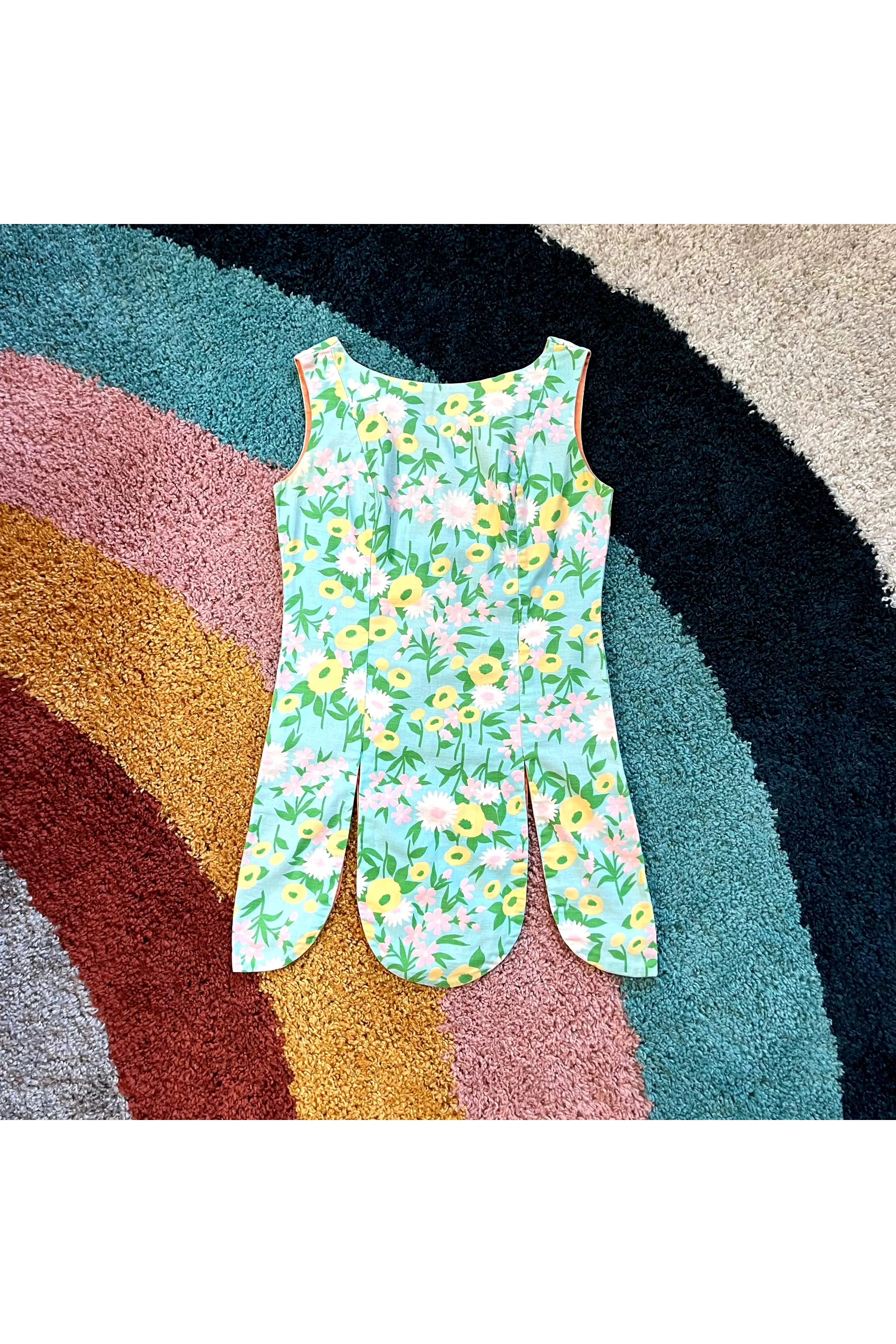 Vintage 60’s OOAK Flower Power 2-Piece Set
