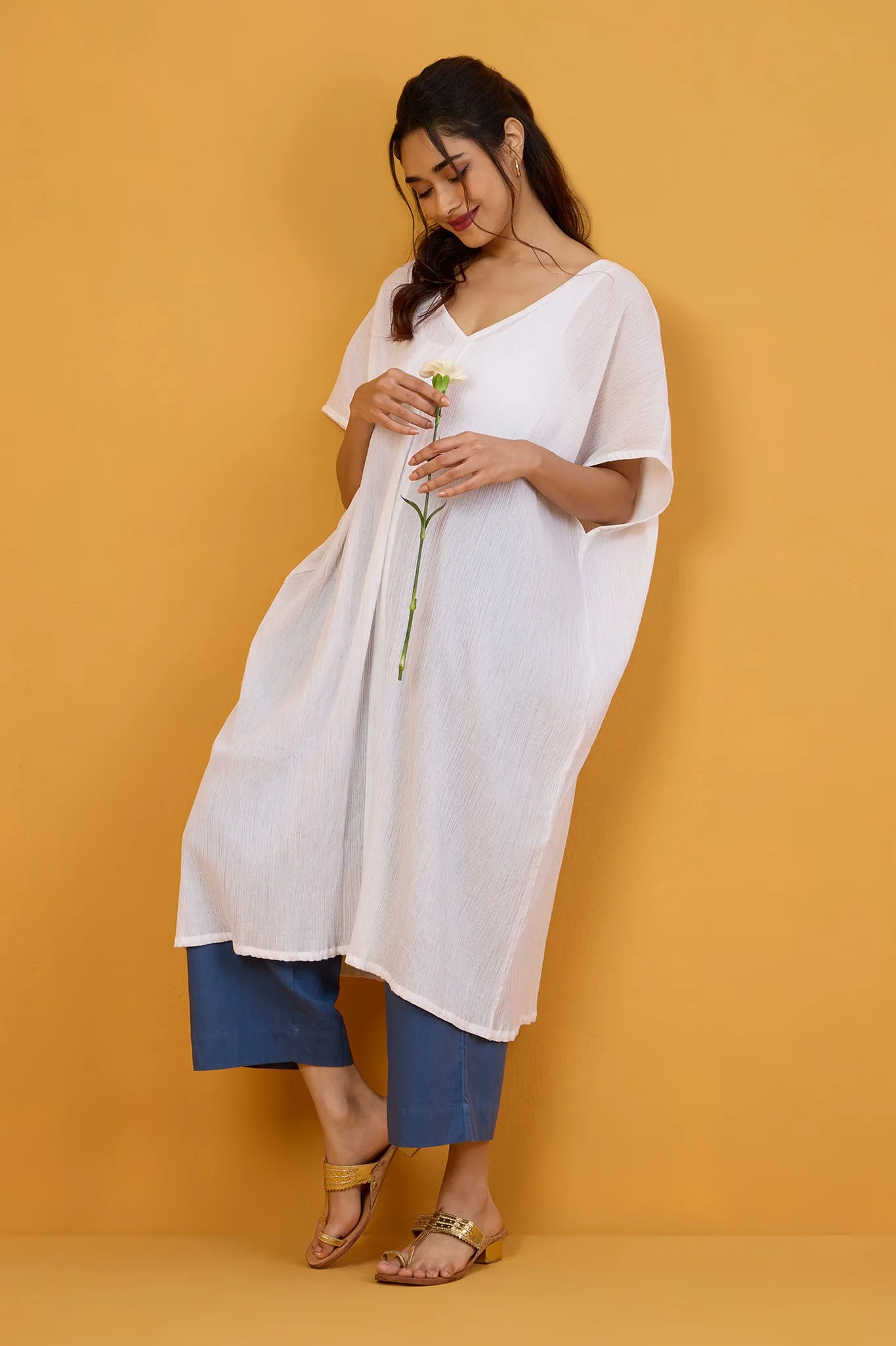Whispering Clouds Soft Kaftan Tunic