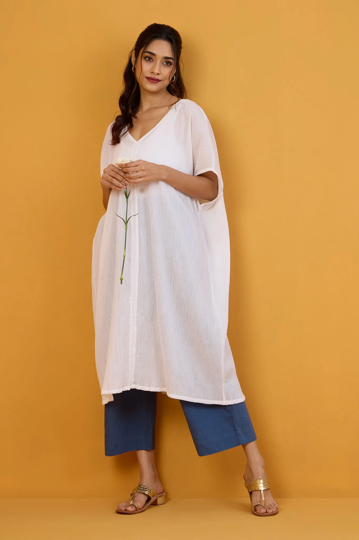 Whispering Clouds Soft Kaftan Tunic