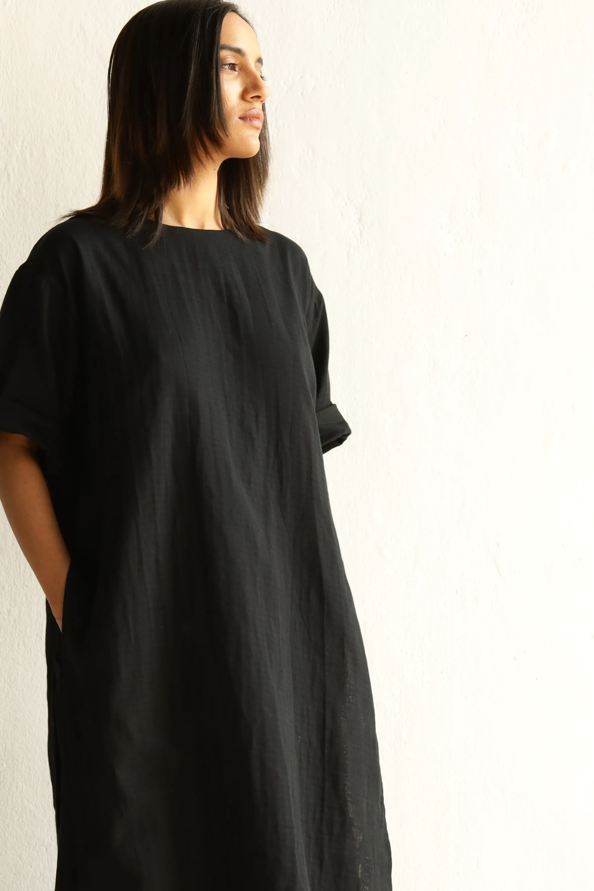 Zoe Tunic Set : Ivory Black