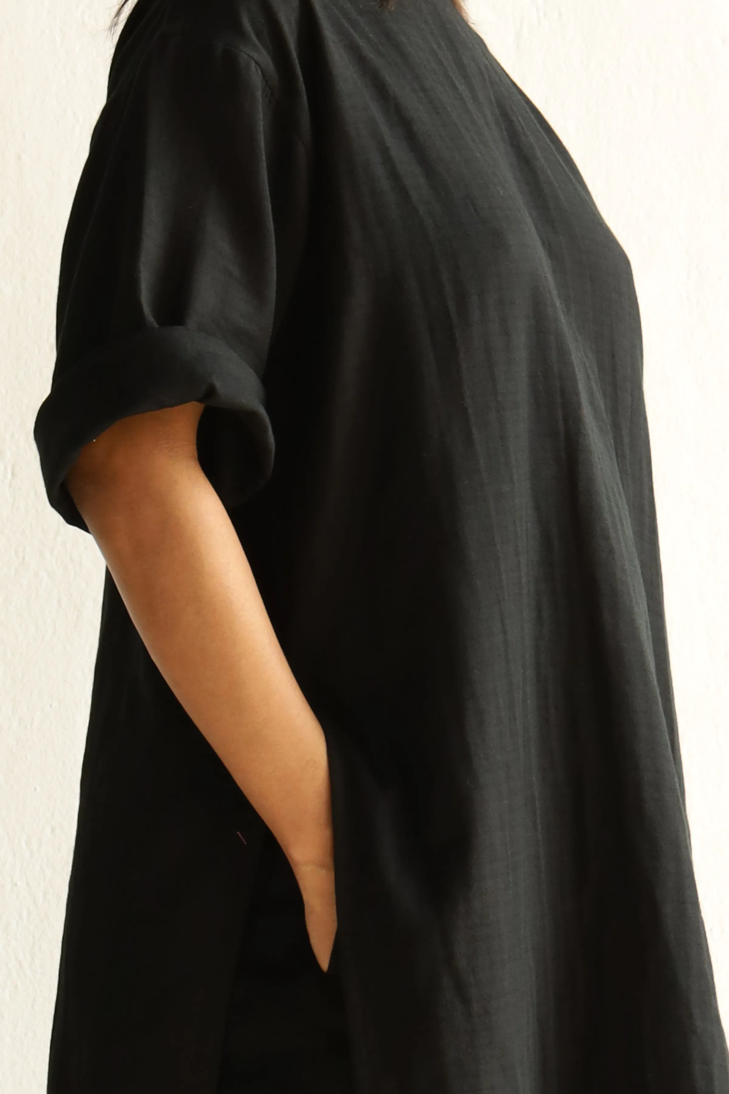 Zoe Tunic Set : Ivory Black